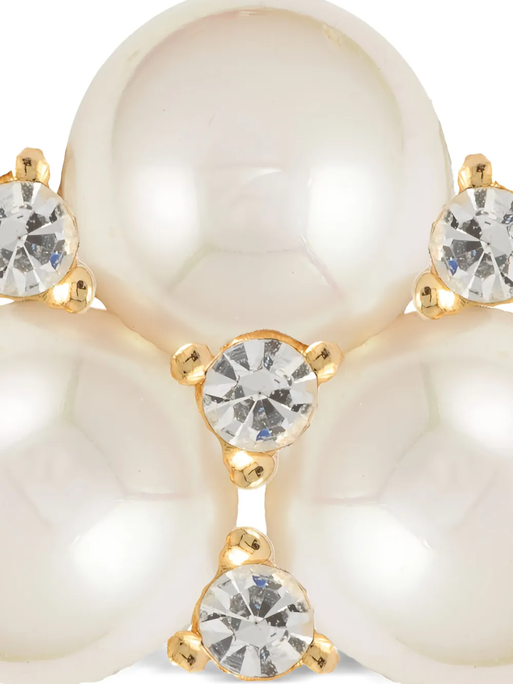 Christian Dior Pre-Owned aretes con cristales y perla 1980 | Image 2