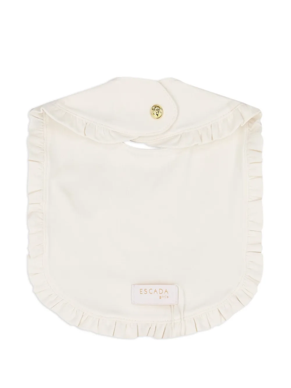 Escada Kids Slabbetje met ruches - Beige