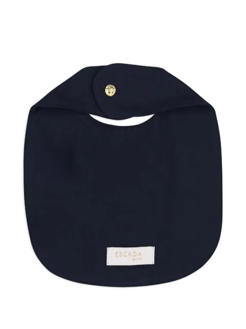 Escada Kids logo-embroidered bib