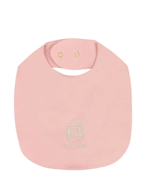 Escada Kids logo-embroidered bib