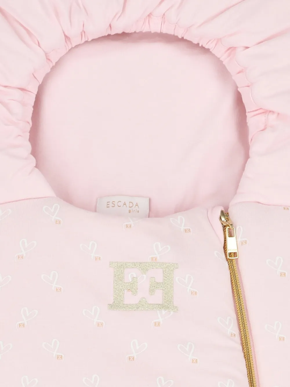Escada Logo-heart Sleep Bag In Pink