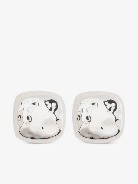 Déhanche square-shape earrings