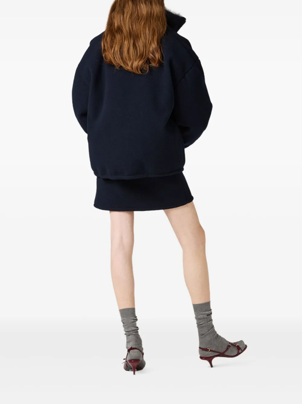 Miu Fleece donsjack Blauw