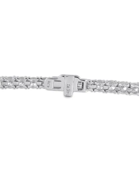 LB Exclusive 14K White Gold embellished tennis bracelet