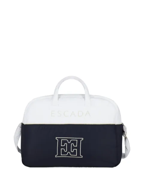 Escada Kids logo-embroidered changing bag