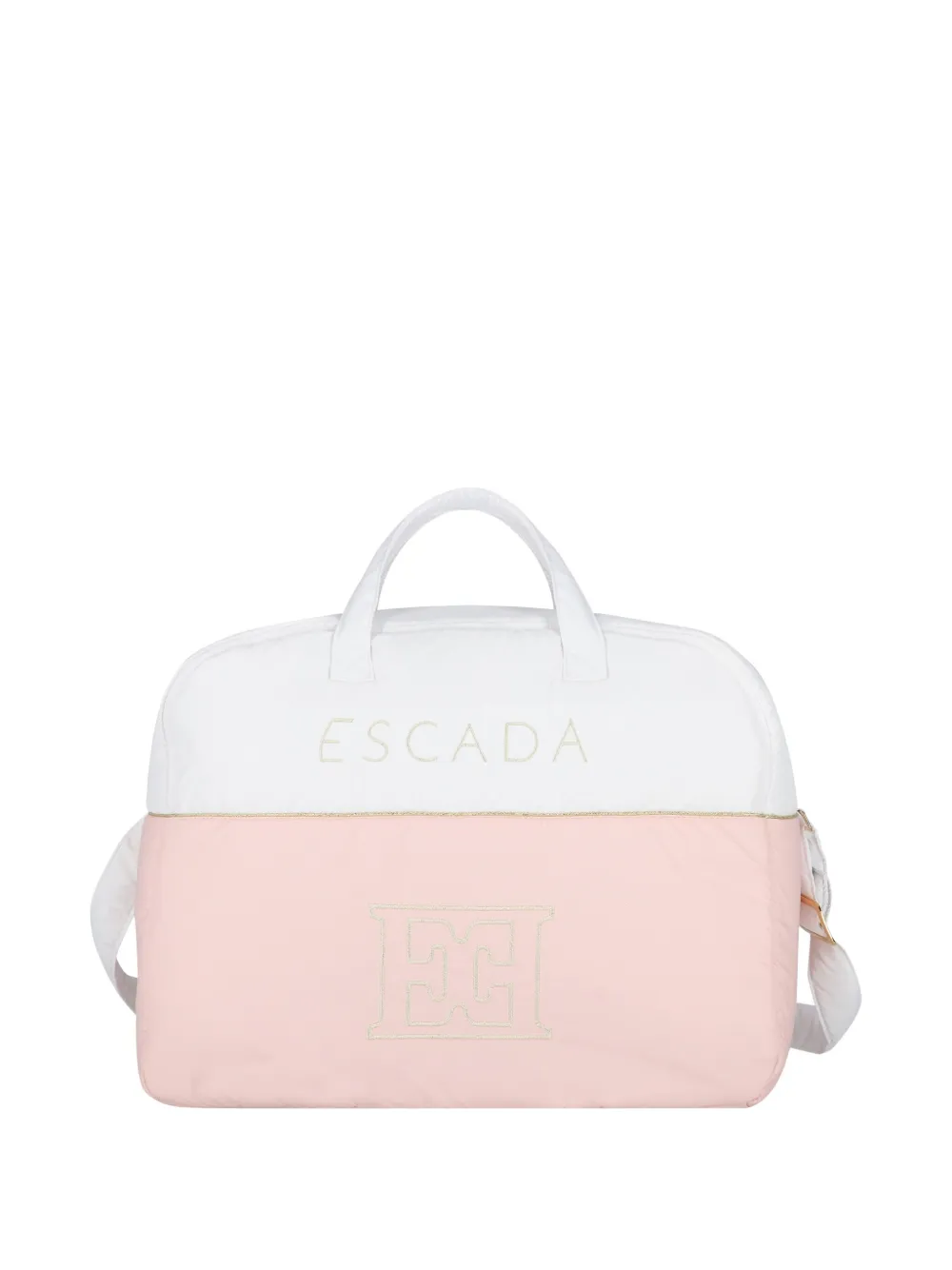Escada Kids logo-embroidered changing bag | Pink | Image 1