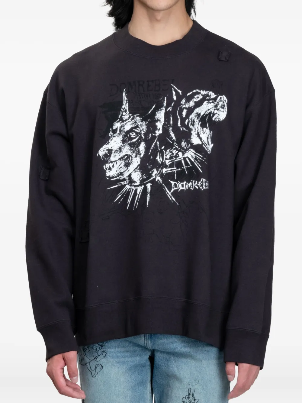 DOMREBEL Puppy sweater - Zwart