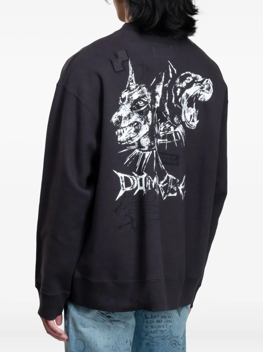 Domrebel Puppy Sweatshirt In Black