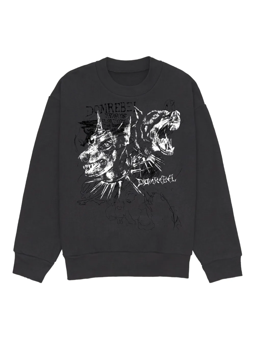 Domrebel Puppy Sweatshirt In Black
