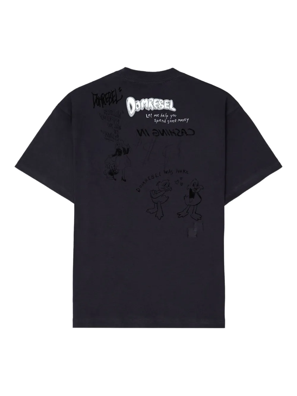 DOMREBEL Expensive T-shirt Zwart