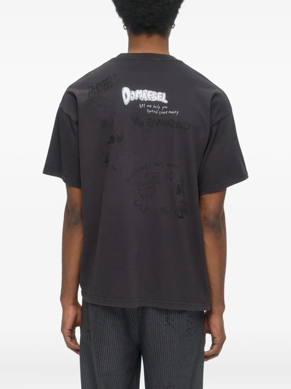 DOMREBEL Expensive T-shirt Zwart