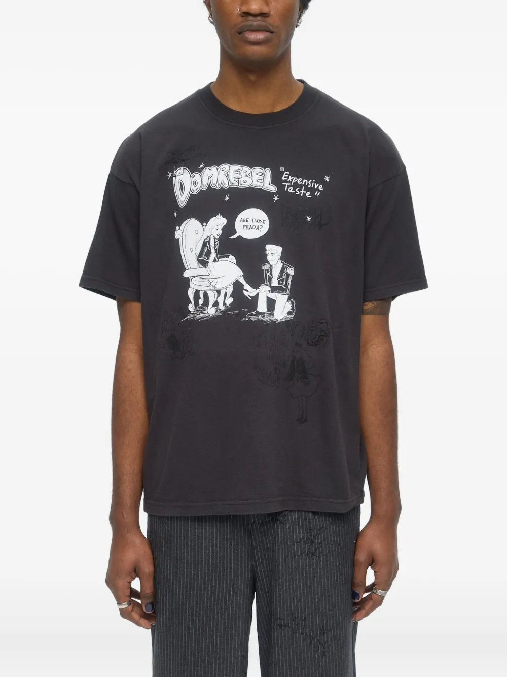 DOMREBEL Expensive T-shirt - Zwart