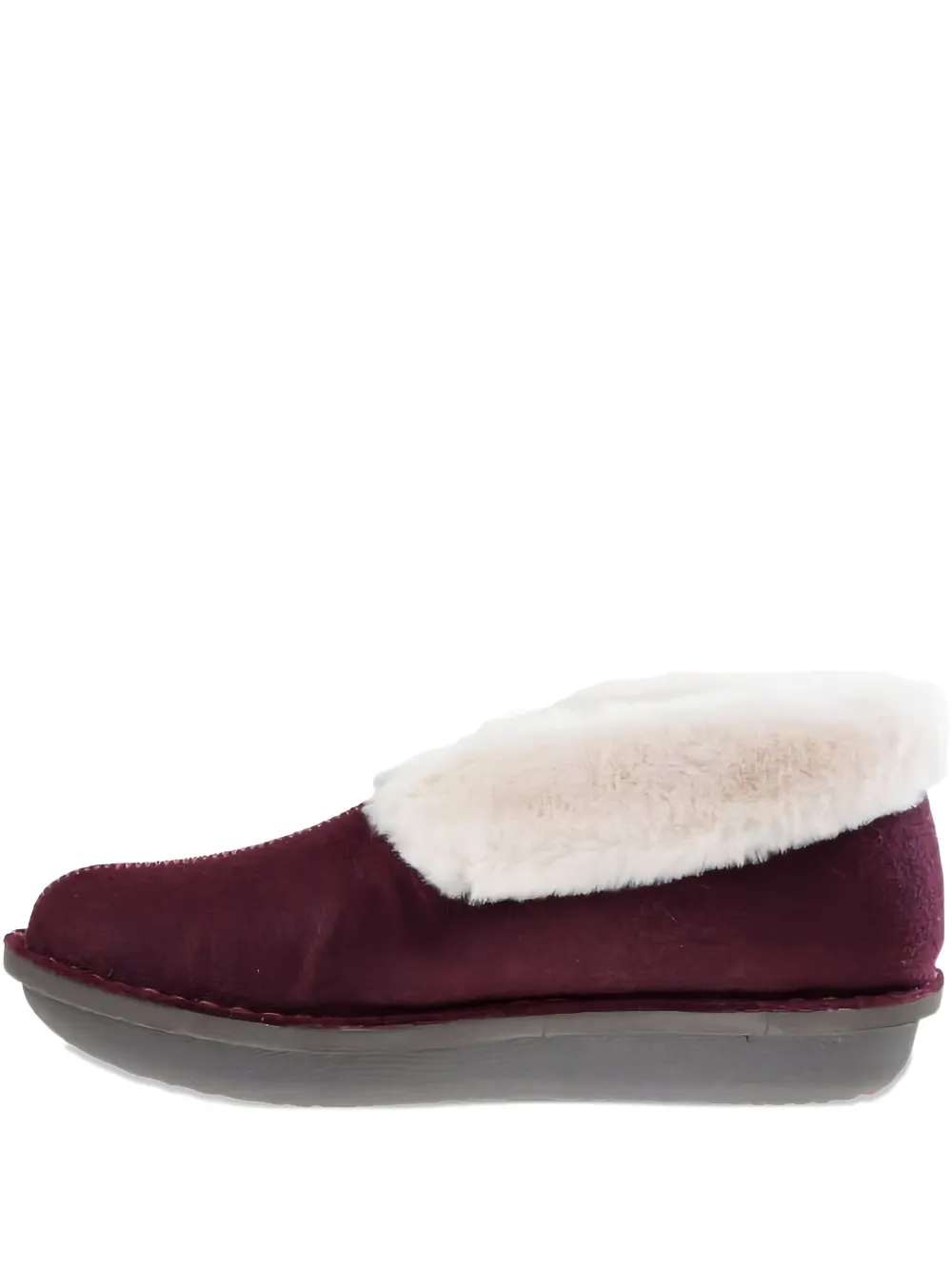 Clarks Originals Milano Faux-fur Trim Slippers In Purple