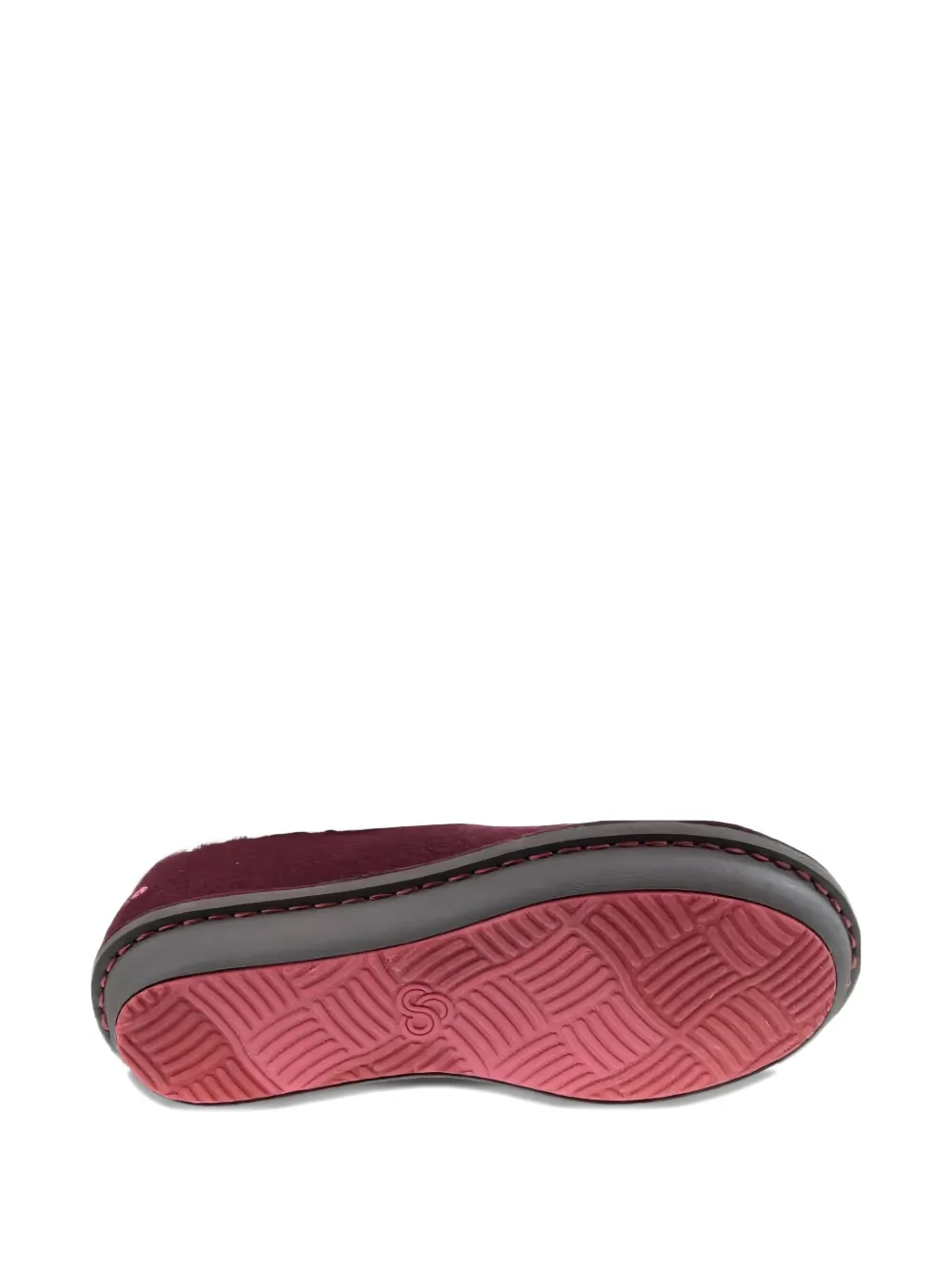 Clarks Originals Milano Faux-fur Trim Slippers In Purple