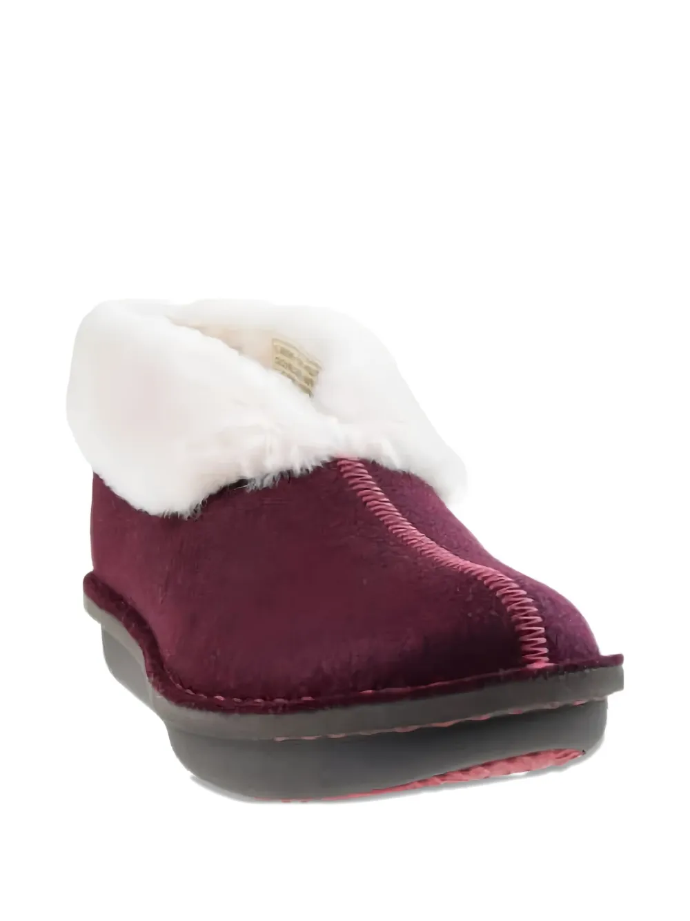 Clarks Originals Milano Faux-fur Trim Slippers In Purple