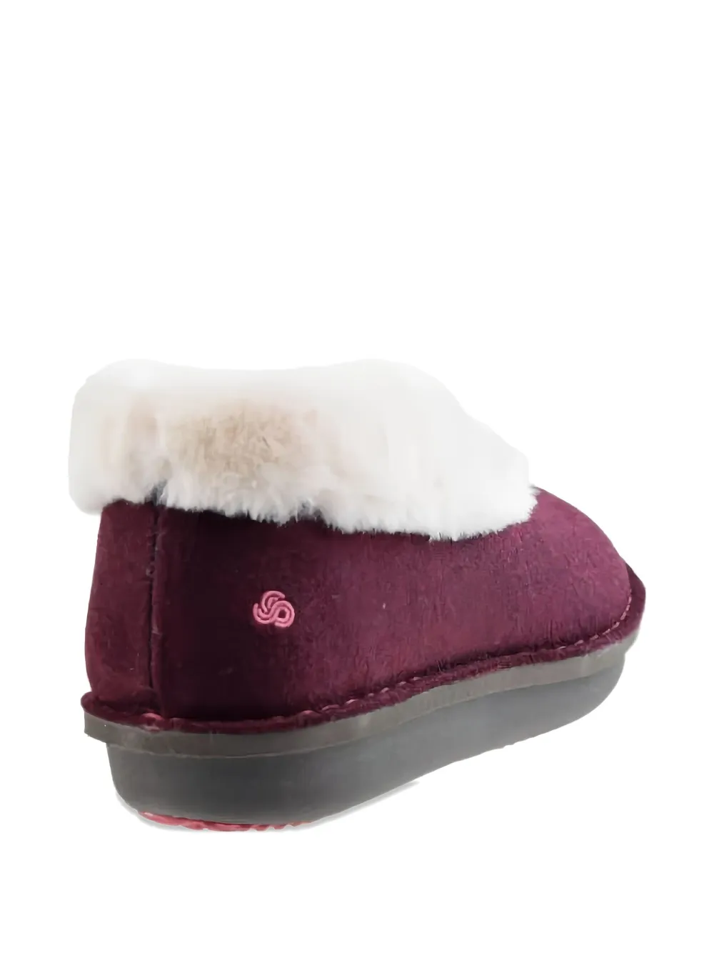 Clarks Originals Milano faux-fur trim slippers - Paars