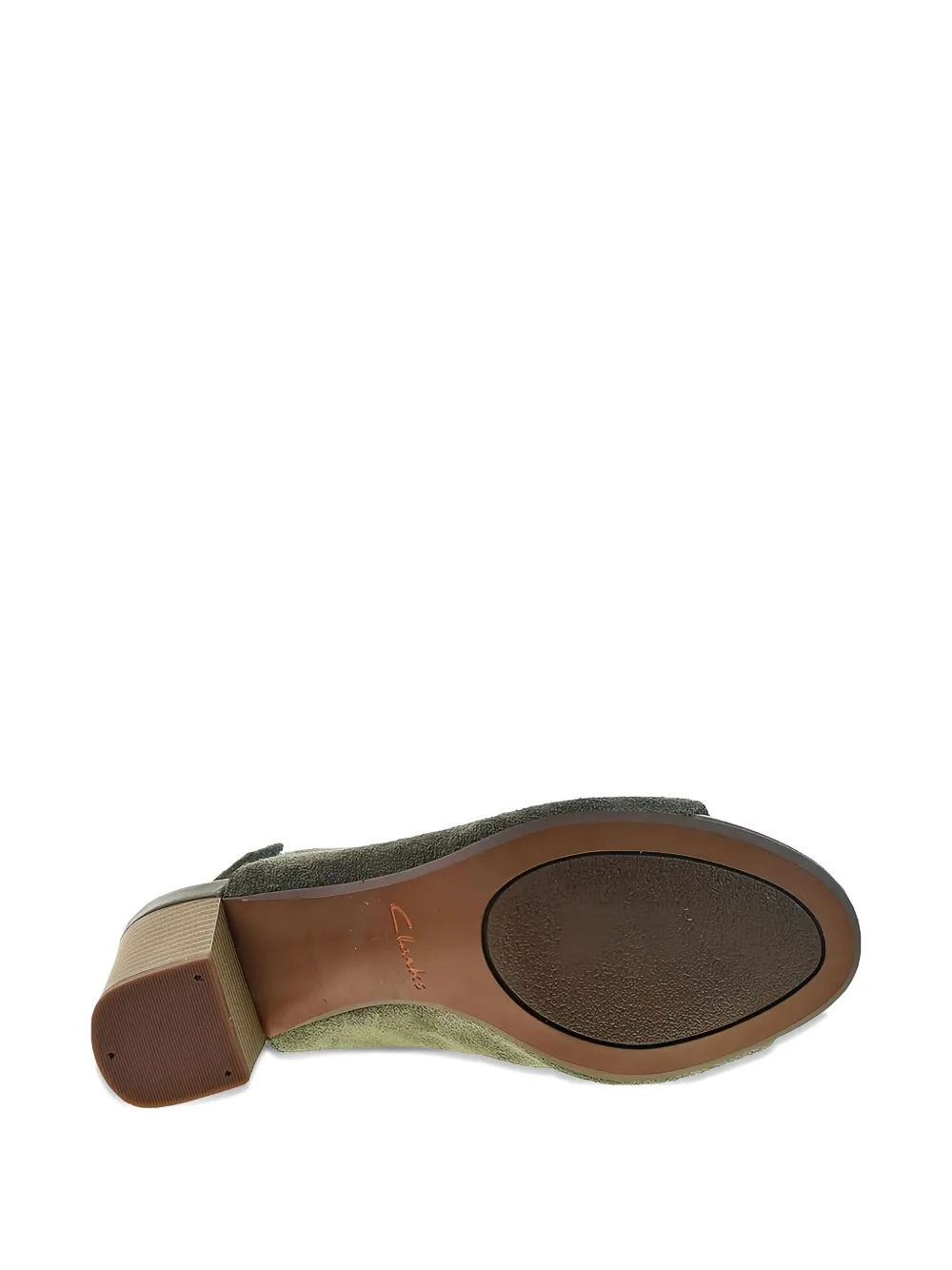 Clarks Originals Deva Bell Block-heel Sandal In Green