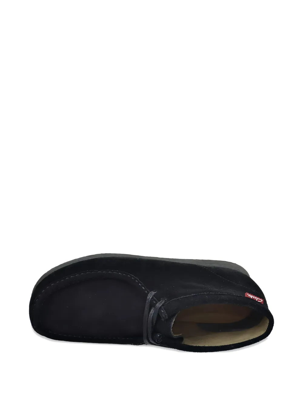 Clarks Originals Stinson Hi suède veterschoenen Zwart