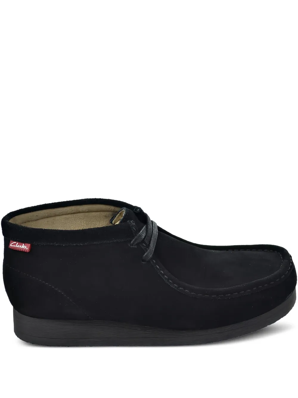 Clarks Originals Stinson Hi suède veterschoenen Zwart
