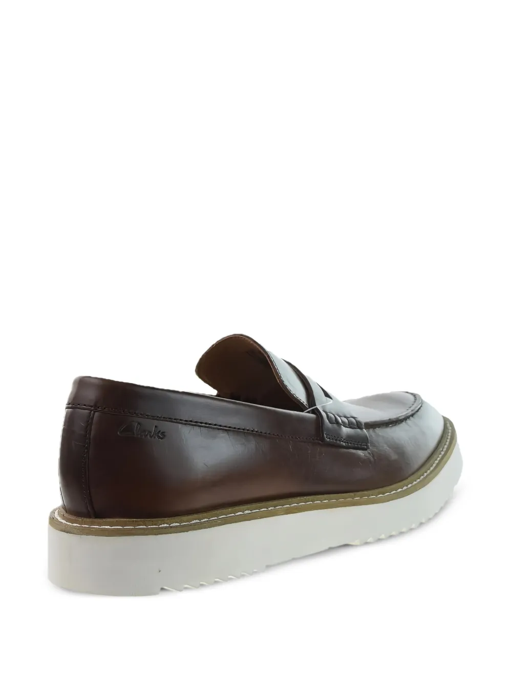 クラークス ERNEST FREE Clarks UK8/26 ローファー Clarks Originals Ernest Free slip-on Loafers | Brown | FARFETCH