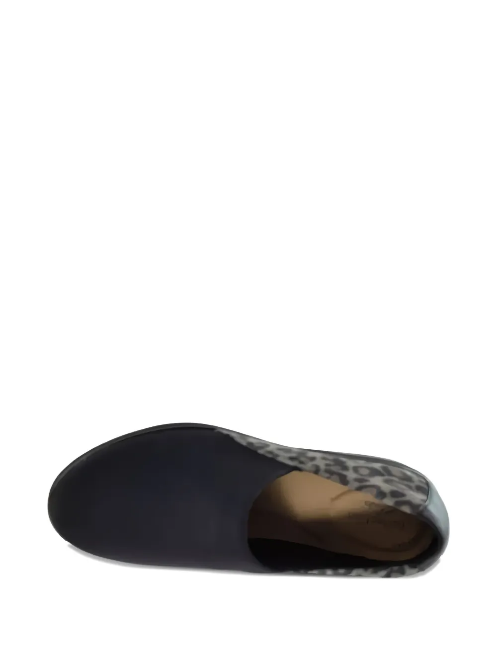 Clarks Originals Leopard Print Wedge Sandals In Black