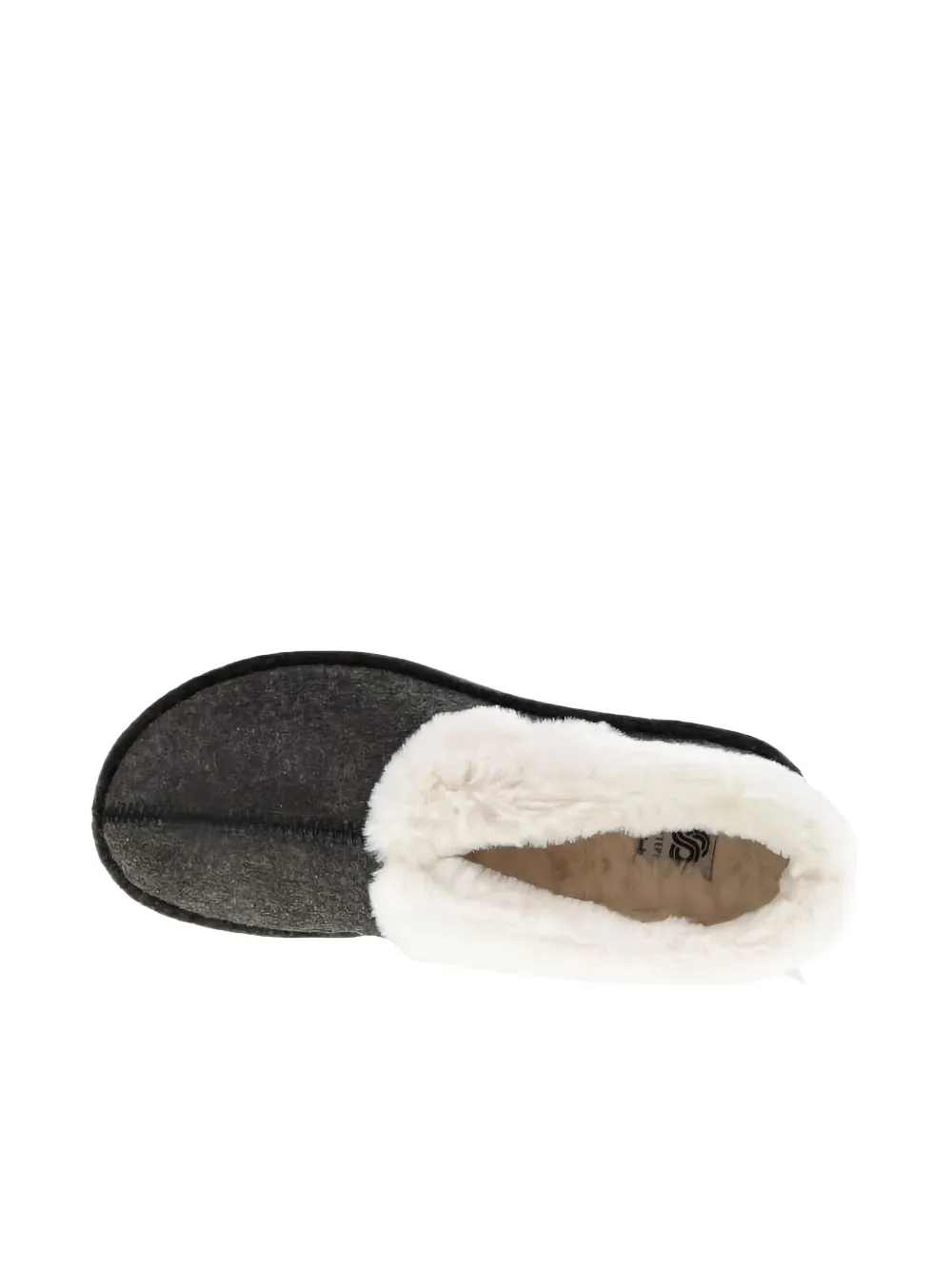 Clarks Originals Step Flowllow Faux-fur Trim Slippers In Gray