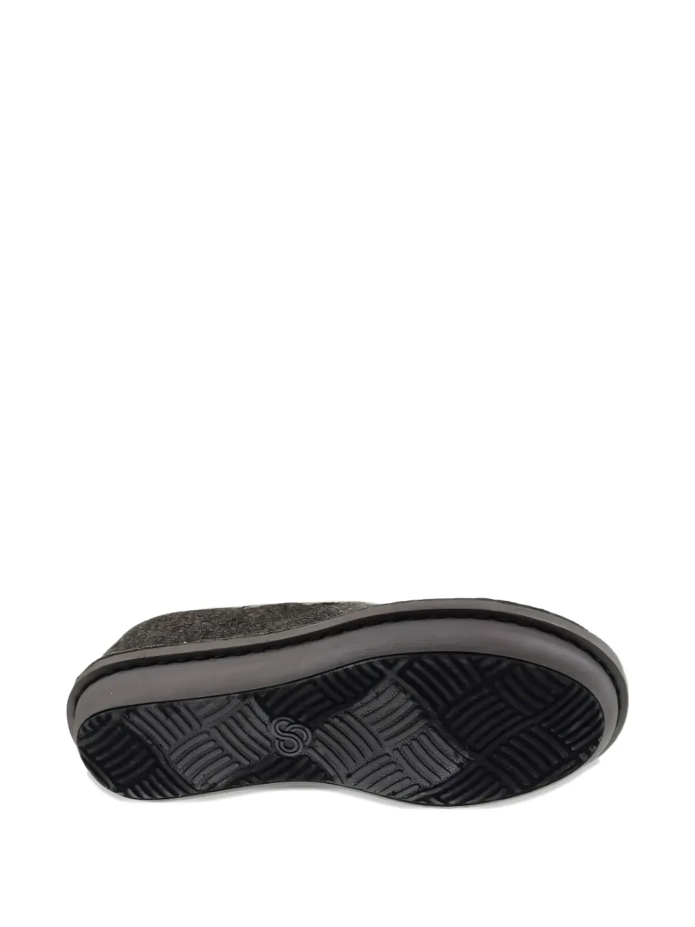 Clarks Originals Step Flowllow Faux-fur Trim Slippers In Gray