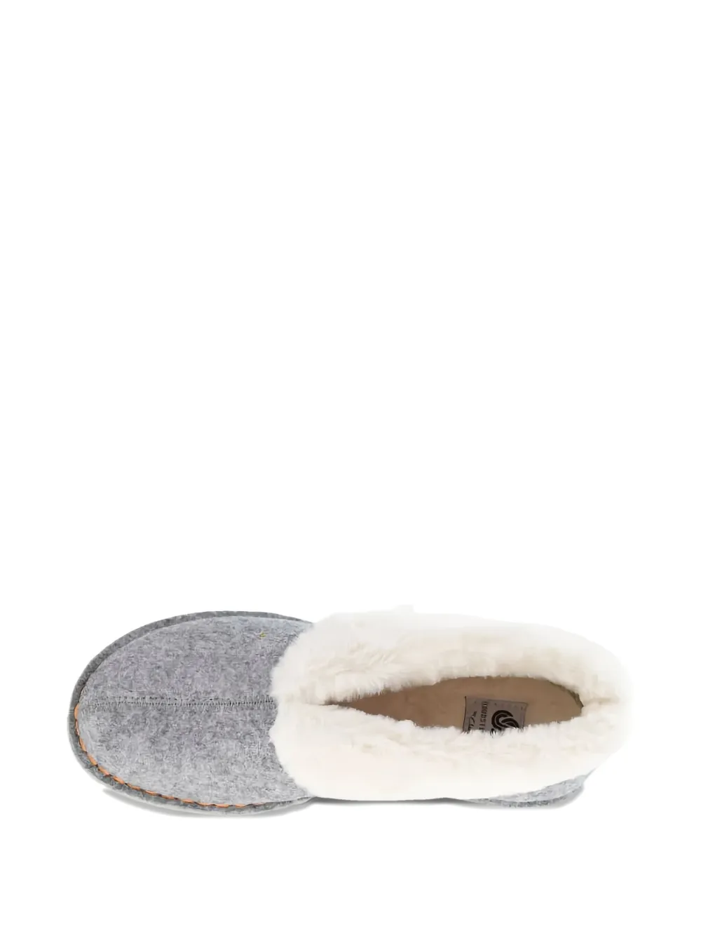 Clarks Originals Fur Trim Step Flow Low Sandals In Gray