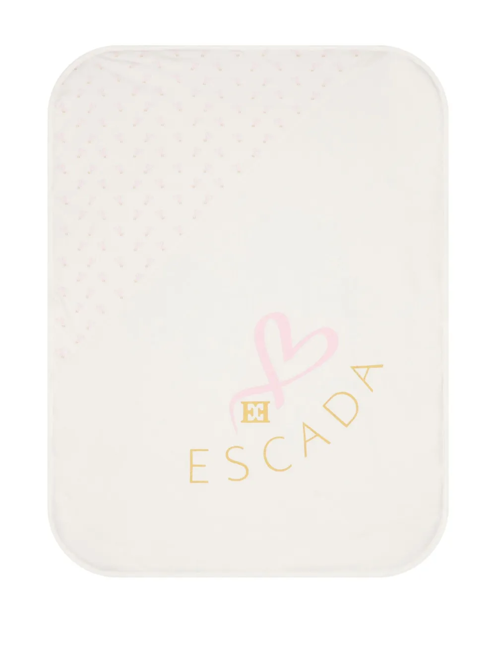 Escada Kids heart-print blanket | White | Image 1