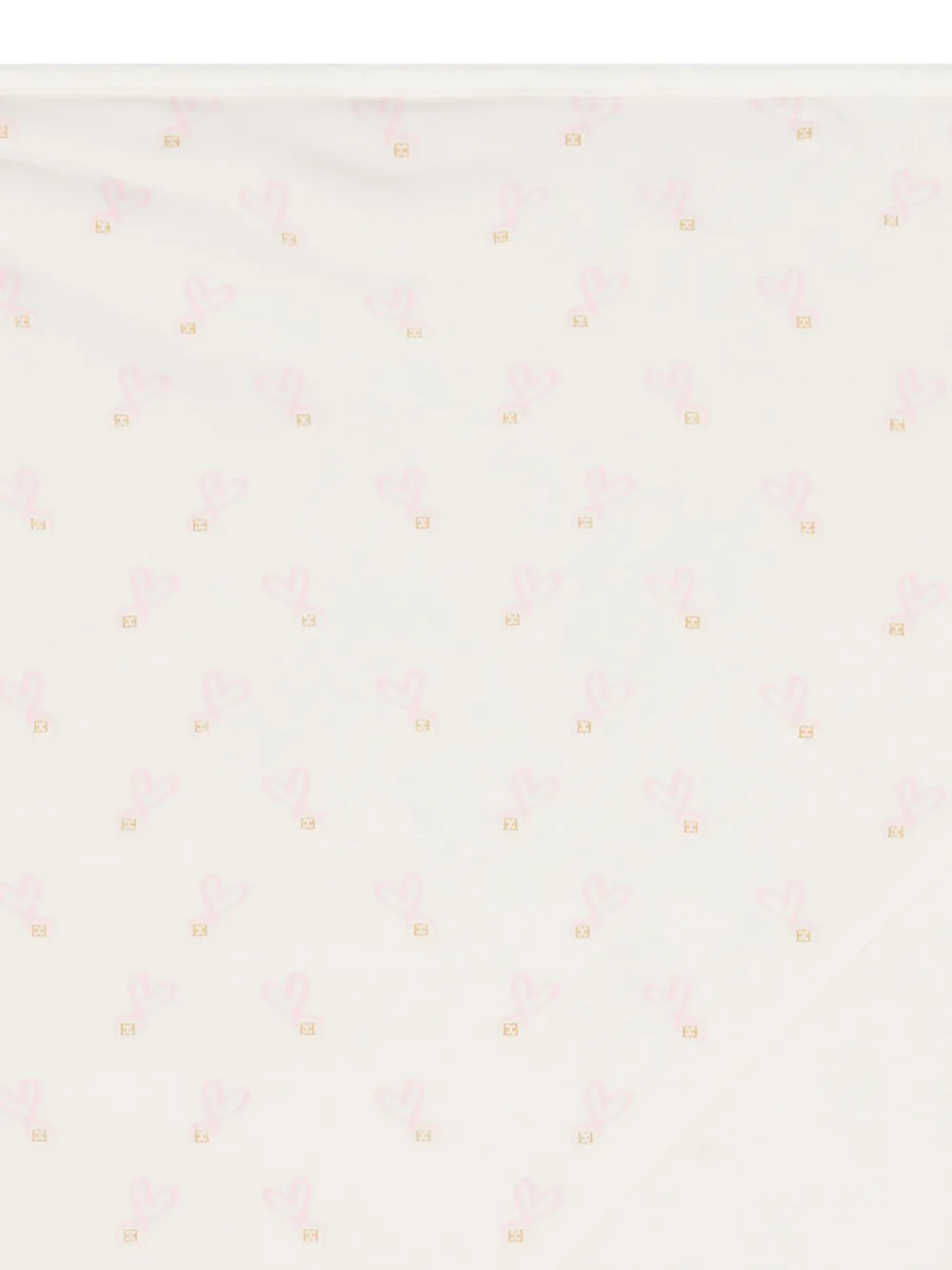 Escada Heart-print Blanket In White