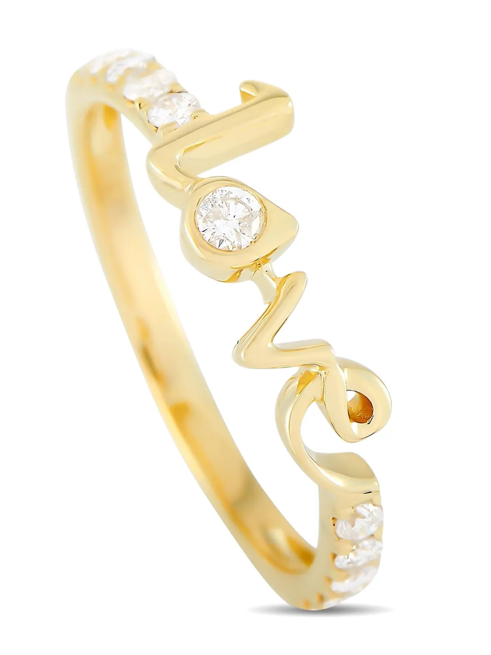 LB Exclusive 14K yellow gold Love diamond ring | Yellow | Image 1