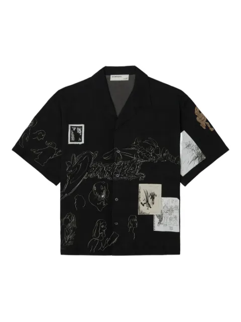 DOMREBEL camp-collar shirt