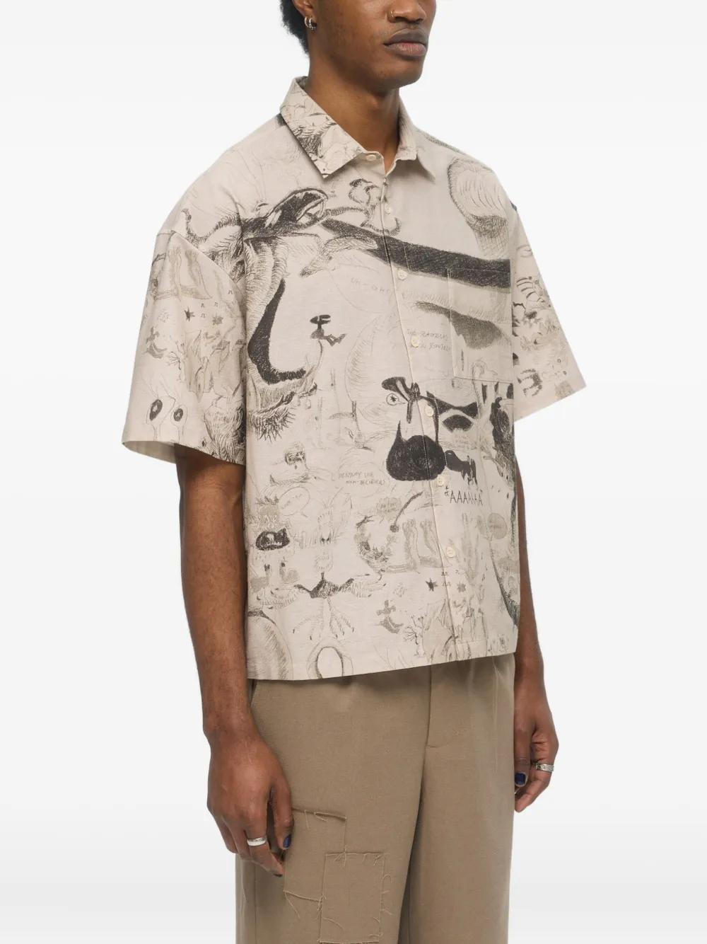 Domrebel Megalo Shirt In Gray