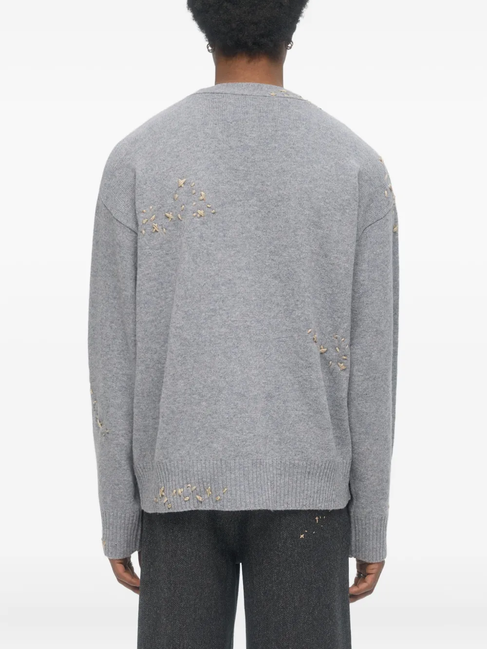 Domrebel Wool Blend Cardigan In Gray