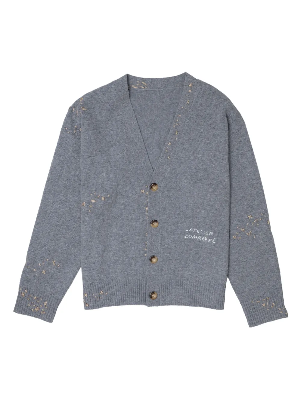 DOMREBEL wool blend cardigan | Grey | Image 1