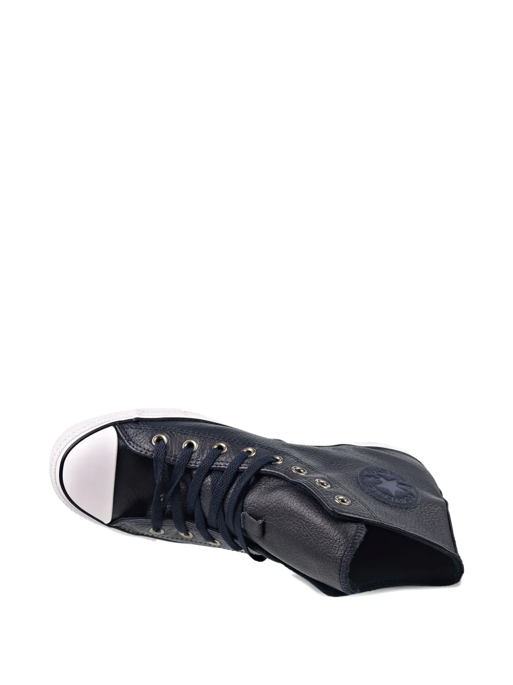 Converse Chuck Taylor All Star Hi "Leather Dark Obsidian Blue White Black" sneakers