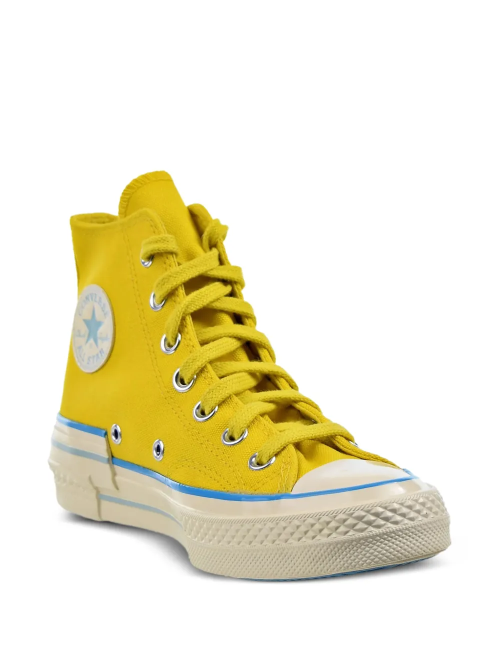 Converse Chuck 70 Hi "Popped Colour - Speed Yellow/Sail Blue/Egret" sneakers | High-Tops | Image 2