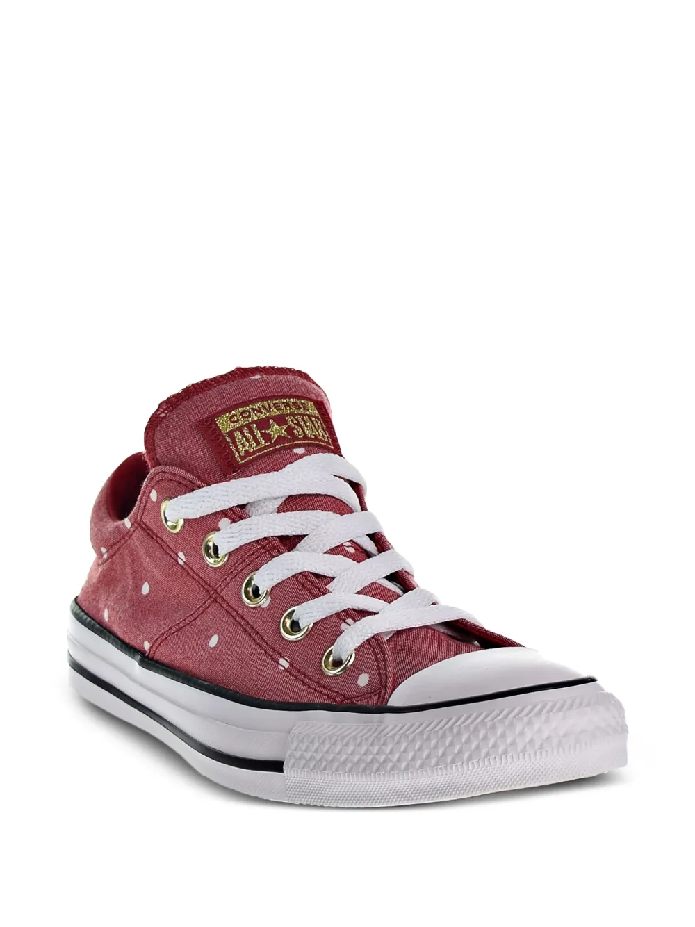 Converse Chuck Taylor All Star polka dot "Gym Red/Gold/White" sneakers | Low-Tops | Image 2