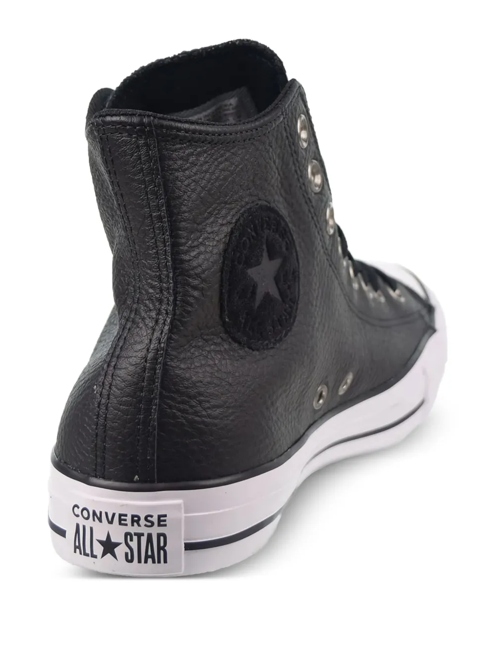 Converse Chuck Taylor All Star "Leather - Black/White" sneakers | Hi-Tops | Image 2