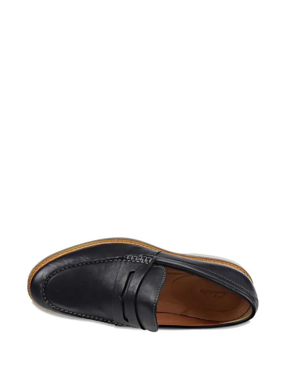 Clarks Originals Atticus Free leren loafers Zwart