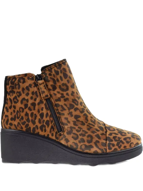 Clarks Originals Mazy Eastham zip leopard print boots