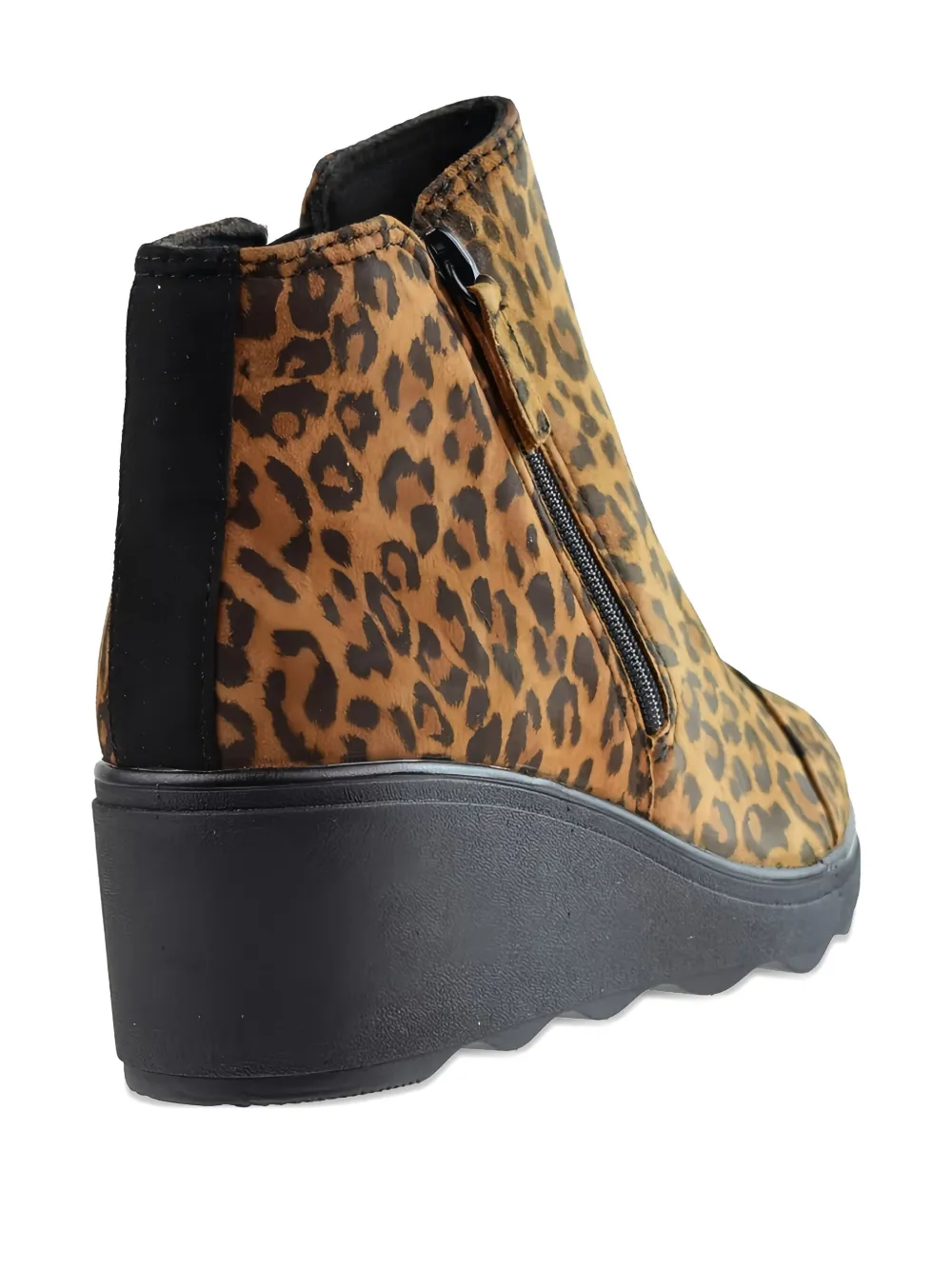 Clarks Originals Mazy Eastham laarzen met luipaardprint en rits Bruin