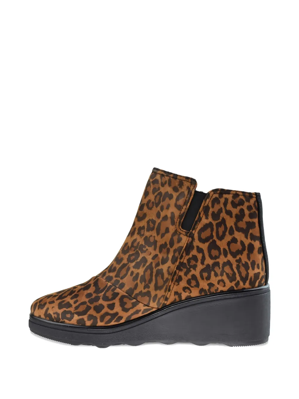 Clarks Originals Mazy Eastham laarzen met luipaardprint en rits Bruin