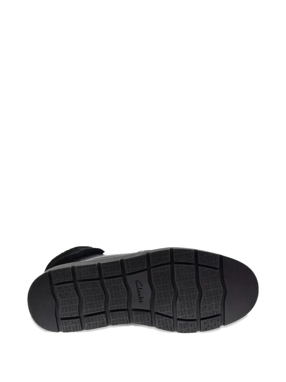 Clarks Originals Andie Go Fur Lace-up Boots In Black