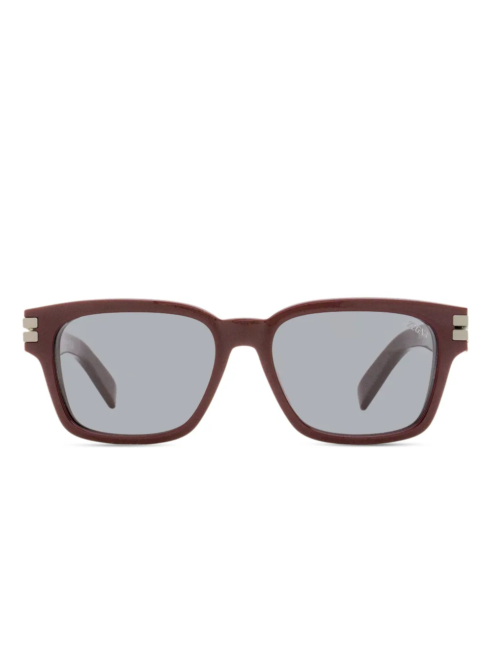 Zegna lentes de sol con armazón rectangular | marrón | Image 1