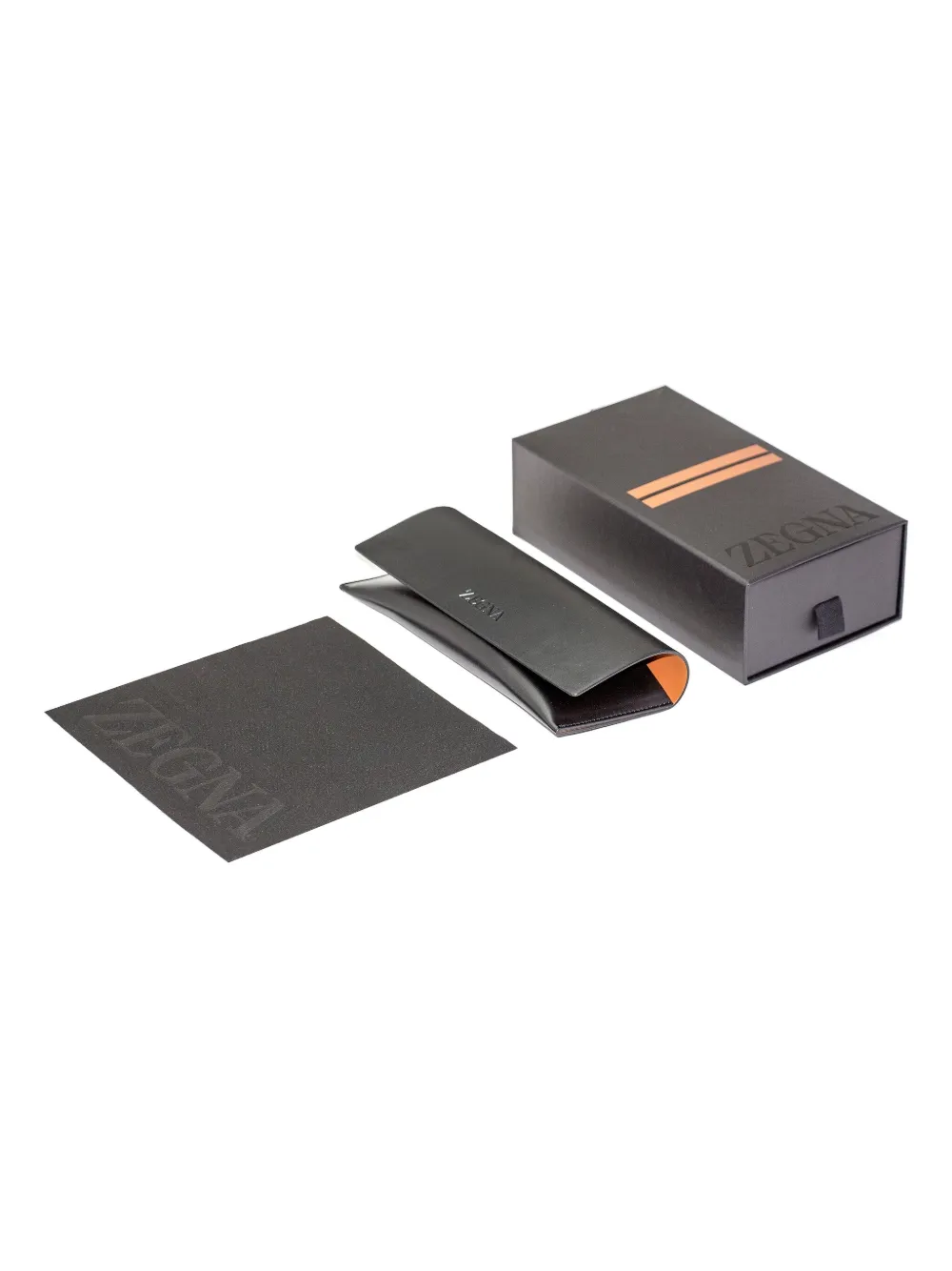 Zegna Rectangular-frame Sunglasses In Black