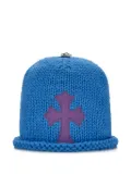 Chrome Hearts cross-patch beanie - Blue