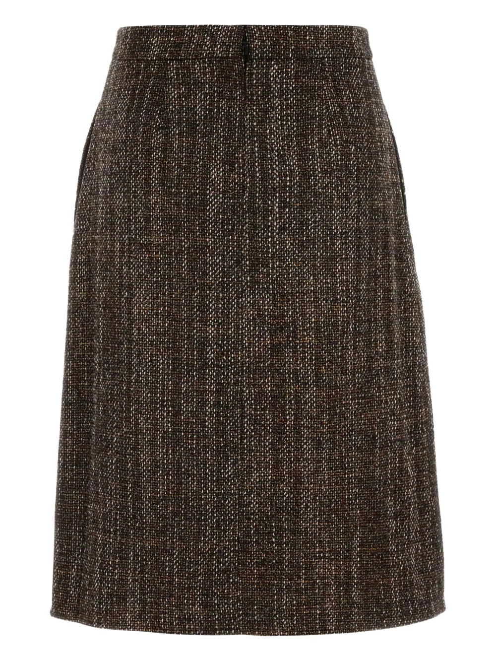 FENDI Tweed A-lijn rok - Bruin