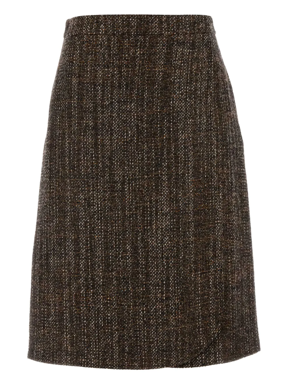 FENDI tweed A-line skirt | Brown | Image 1