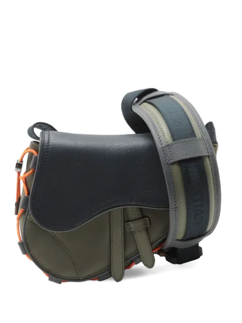 Christian Dior Pre-Owned x Sacai 2010s Saddle lace-up mini shoulder bag